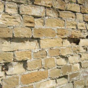 Extent of stone decay caused by inappropriate use of a cement mortar. Copyright NYMNPA.