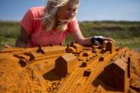 Land of Iron Landscape Partnership - Ingleby Incline cast model closeup